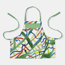 Abstrakt för färgen Cute Watercolor Shades Grönt M