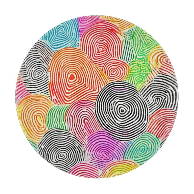 Abstrakt  för färgfingeravtryck av Mönster (Framsidan)