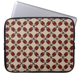 Abstrakt för färglös geometrisk ruta mönster, laptop fodral