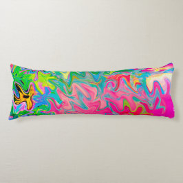 Abstrakt för färgstark Blomsterträdgård Kroppskudde