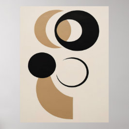 Abstrakt för fet geometrisk cirkel poster