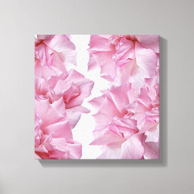 Abstrakt för fin blommigt i rosa ros canvastryck (Framsida)