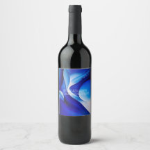 Abstrakt FÖR FLYTANDE BLUE KURVOR