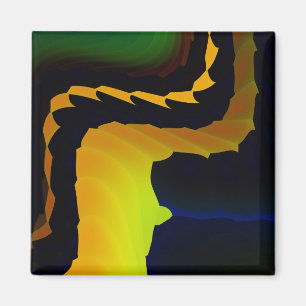 Abstrakt för FurstendömsCoola Bra Fractal Art Magnet