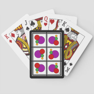 Abstrakt för fyrkanter och cirklar casinokort