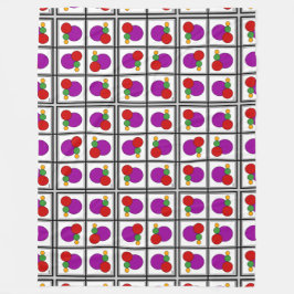 Abstrakt för fyrkanter och cirklar fleecefilt