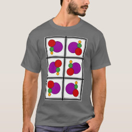Abstrakt för fyrkanter och cirklar t shirt
