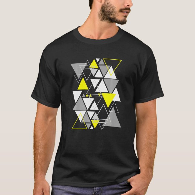 Abstrakt för geometriska former - trianglar för mo t shirt (Framsida)