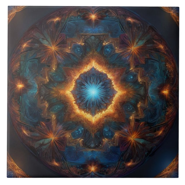 Abstrakt för gömt Mörk Kakelplatta (Framsidan)