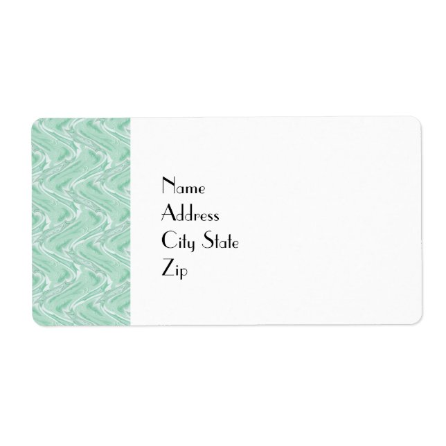 Abstrakt för Grönt av bomull Fraktsedel (Framsidan)