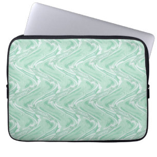 Abstrakt för Grönt av bomull Laptop Sleeve