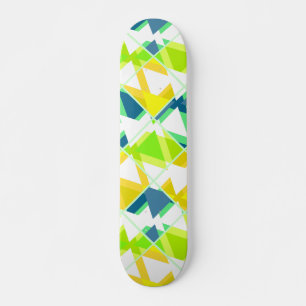 abstrakt för grönt av gult mini skateboard bräda 18,5 cm