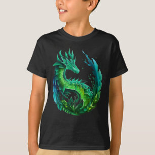 Abstrakt för grönt - Kartläggning T Shirt