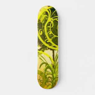 Abstrakt för Grönt Mini Skateboard Bräda 18,5 Cm