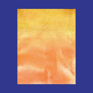 Abstrakt för gulaktig Orange Vattenfärg Papper