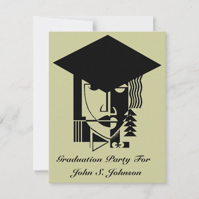 Abstrakt för inbjudningar för popkonststudentfest (Framsida)