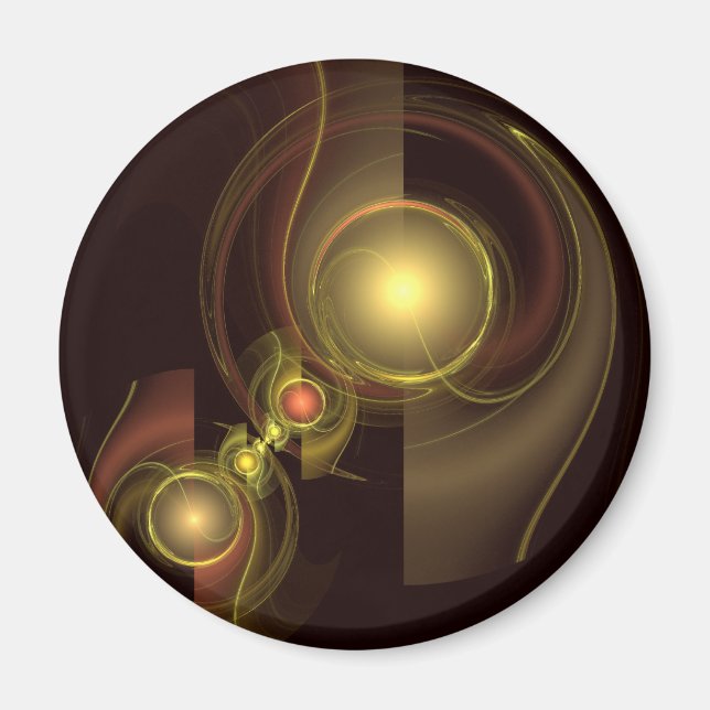 Abstrakt för inbyggd anslutning, konturmagnet magnet (Framsidan)