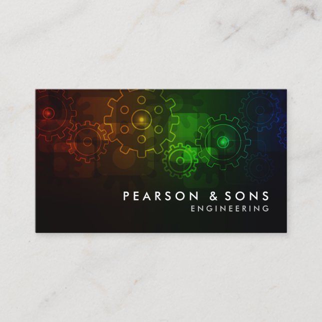 Abstrakt för ingenjör-teknik visitkort (Framsida)