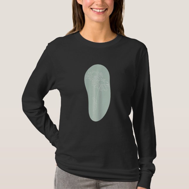 Abstrakt för inklistring av minimalistisk Boho-Dai T Shirt (Framsida)