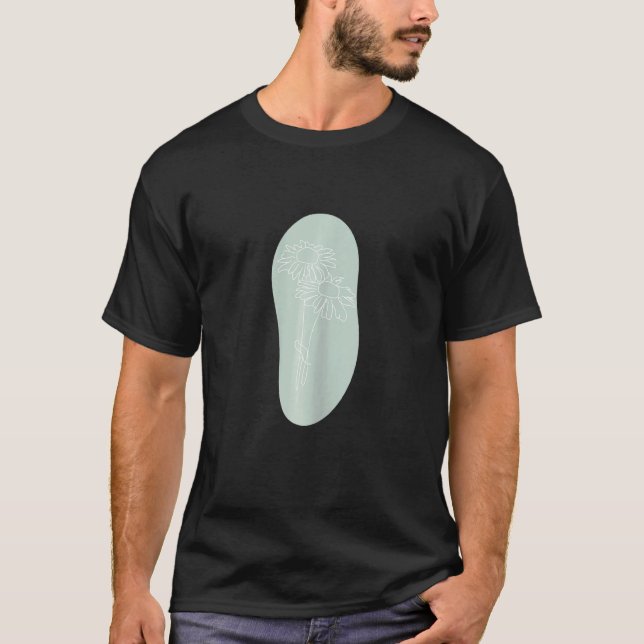 Abstrakt för inklistring av minimalistisk Boho-Dai T Shirt (Framsida)