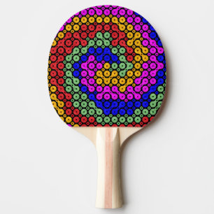 Abstrakt för intertwed Hues Pingisracket