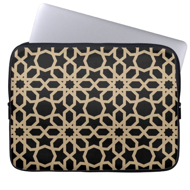 Abstrakt för islamisk geometrisk Mönster-design Laptop Fodral (Framsidan)