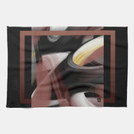 Abstrakt för kökshandduk Trend Insida Decor Black