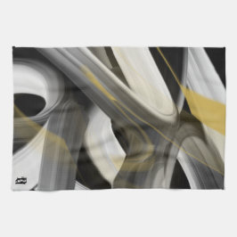 Abstrakt för kökshandduk Trend Insida Decor Black