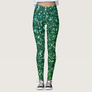 abstrakt för konfirmationshöjd för marble grönt mo leggings