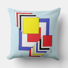 Abstrakt för kvadrater kudde