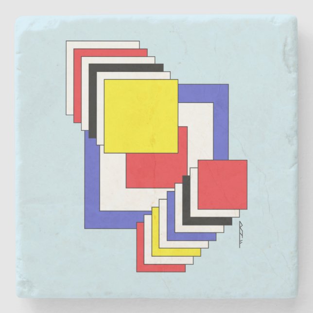Abstrakt för kvadrater stenunderlägg (Framsidan)