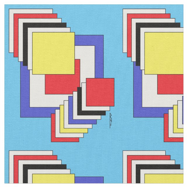 Abstrakt för kvadrater tyg (Närbild)