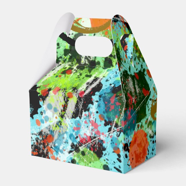 Abstrakt för livsmedelskrig presentaskar (Baksidan Sidan)