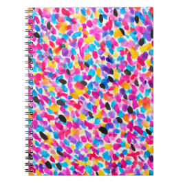 Abstrakt för ljussken Färgad - vattenfärg Anteckningsbok