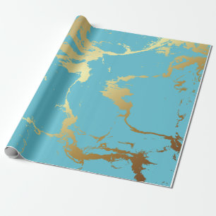 Abstrakt för målning av burk och Guld Presentpapper