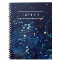 Abstrakt för marin blått midnattssnurrande, galaxb