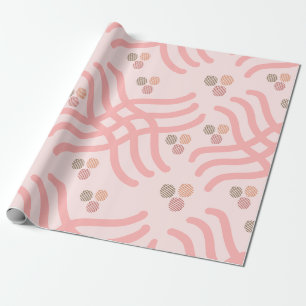 Abstrakt för modern Rosa och Orange Presentpapper