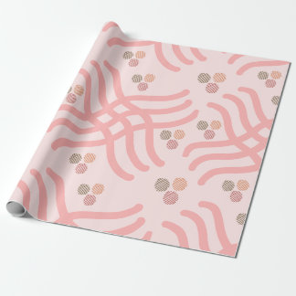 Abstrakt för modern Rosa och Orange Presentpapper