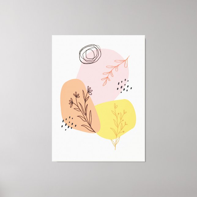 Abstrakt för olivkraftsverk, geometriska former, m canvastryck (Framsida)