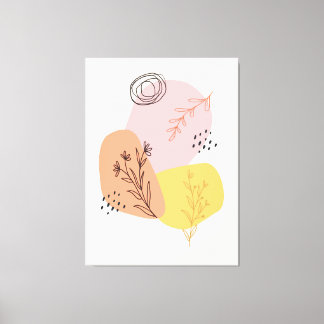 Abstrakt för olivkraftsverk, geometriska former, m canvastryck