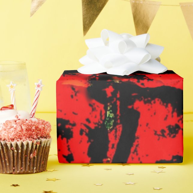 abstrakt för orange Papper radbrytning,Intensitets Presentpapper (Födelsedagsfest)