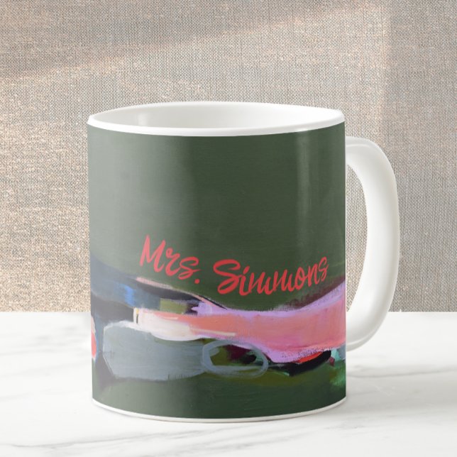 Abstrakt för Personlig av  av lärarpresentationer Kaffemugg (Skapare uppladdad)