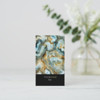Abstrakt för personlig Elegant Agate Visitkort