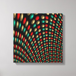 abstrakt för polka punkt struktur-fraktur canvastryck