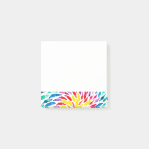 abstrakt för regnbåge i spiral post-it block