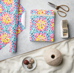 abstrakt för regnbåge i spiral presentpapper