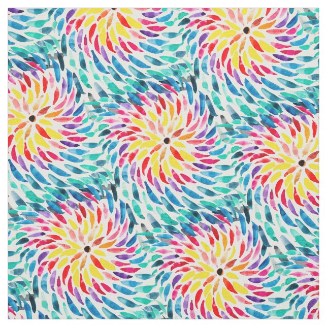 abstrakt för regnbåge i spiral tyg (Provkarta)