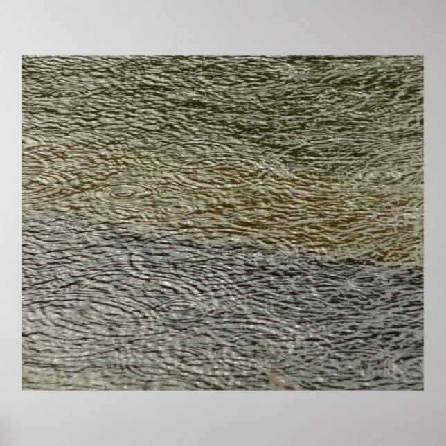 Abstrakt för regndroppsskydd, naturomfoto poster (Framsidan)