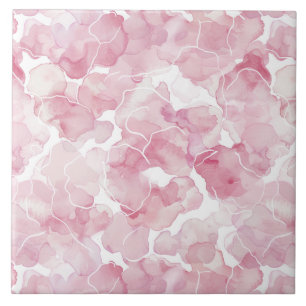 Abstrakt för Rosa av chic Kakelplatta