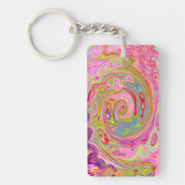 Abstrakt för Rosa, Gult och Magenta i Retro Groovy